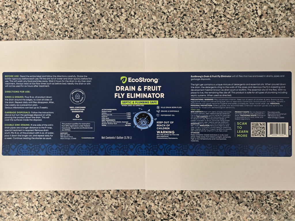 Drain Fly Eliminator - All-Natural Fruit Fly Drain Treatment

