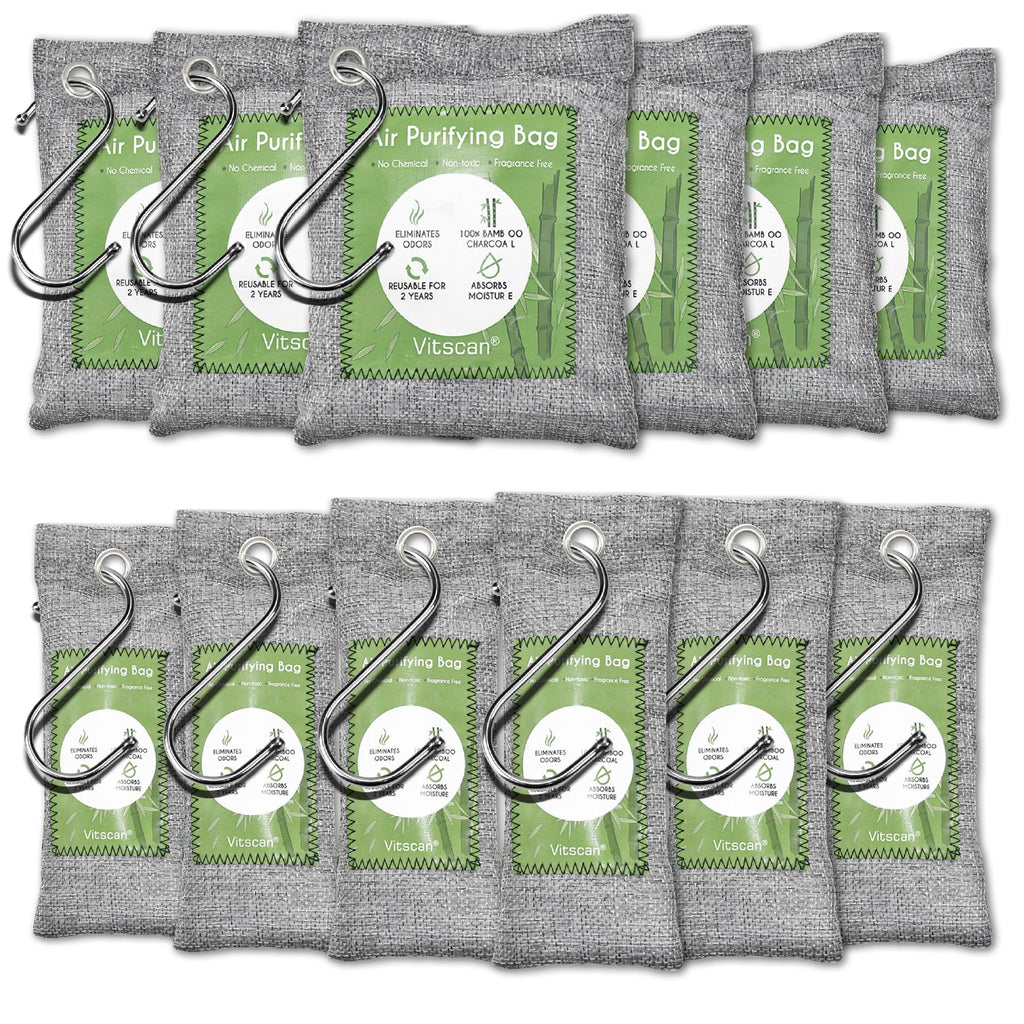 Bamboo Activated Charcoal Air Purifying Bags Odor Absorber

