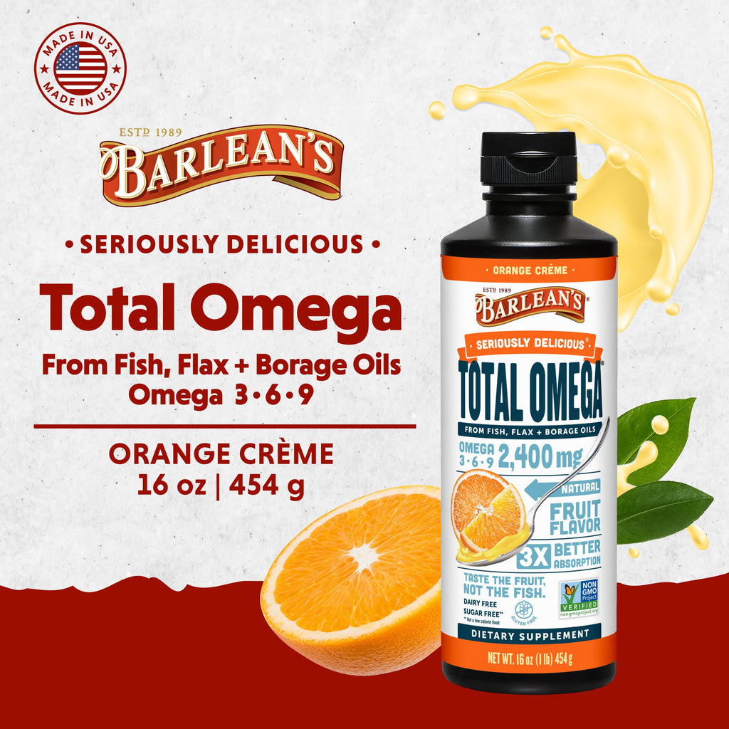 Barlean's Total Omega-3-6-9 Liquid Fish Oil

