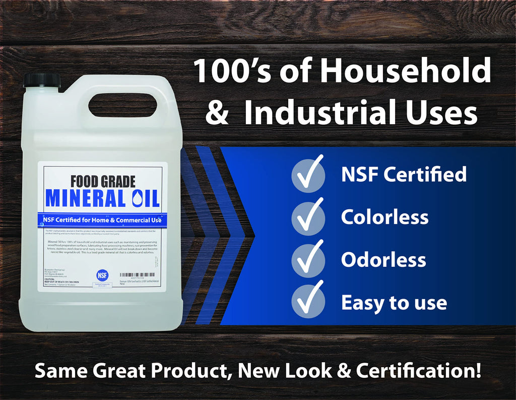 Mineral Oil for Wood & Stainless Steel | NSF Certified

