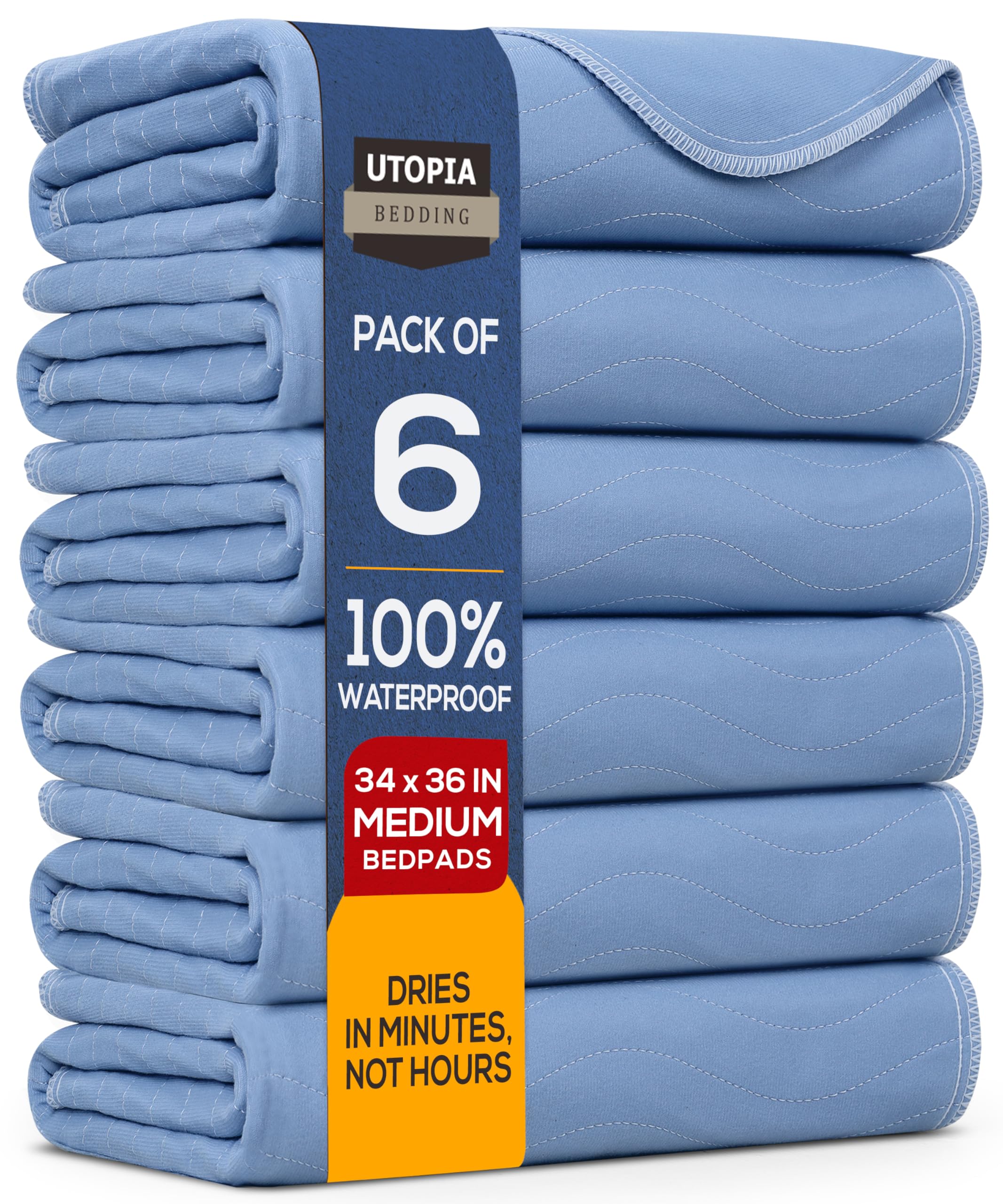 Utopia Bedding Washable Underpads - Reusable Waterproof Bed Pads