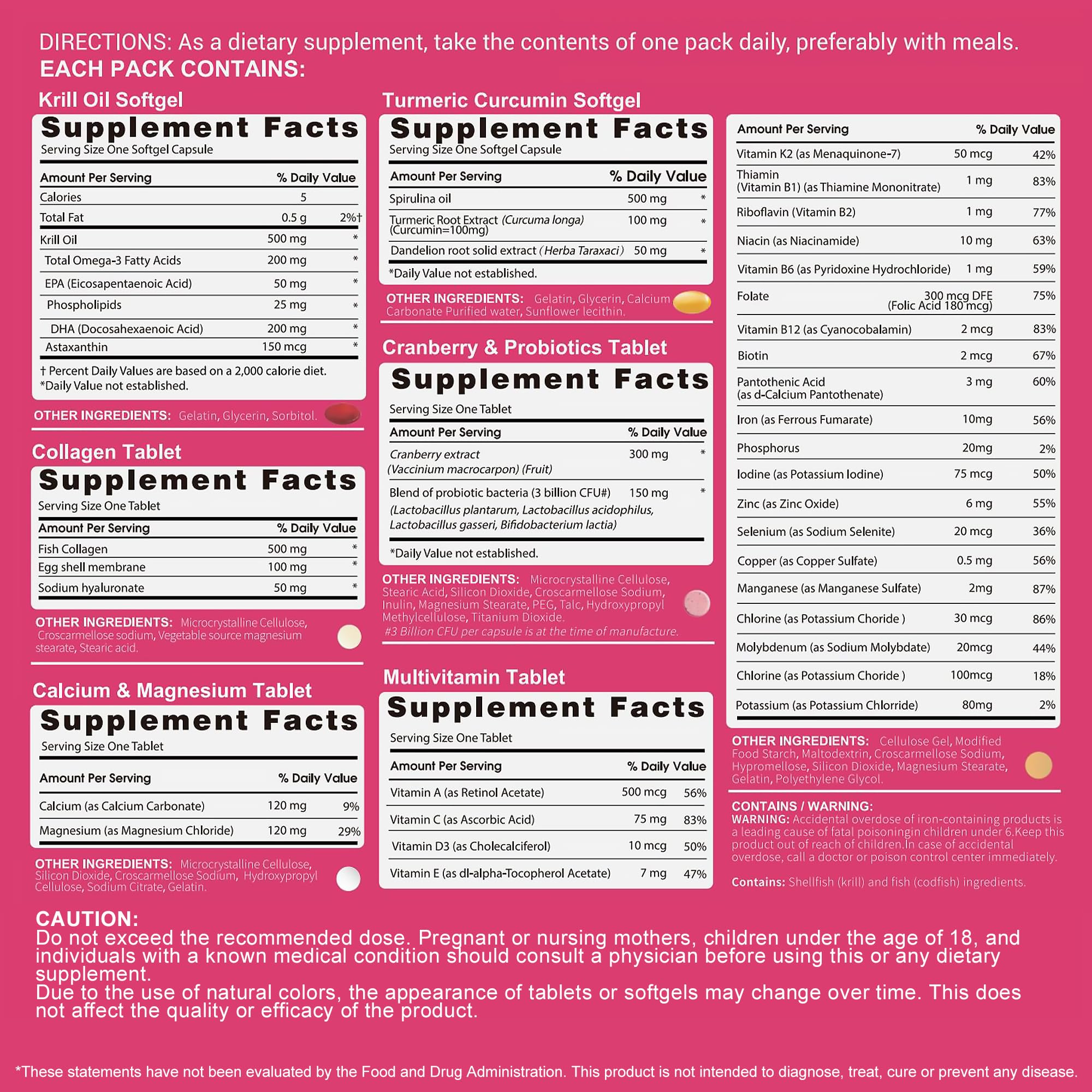 RevitaPlus Women’s Multivitamin with Krill Oil & Collagen

