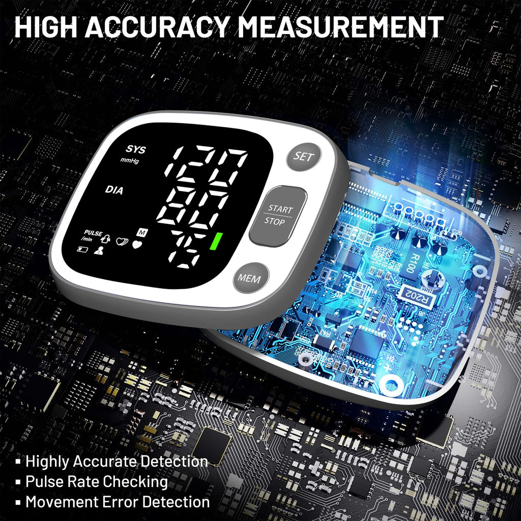 Wrist Blood Pressure Monitor by Oklar with Led Display


