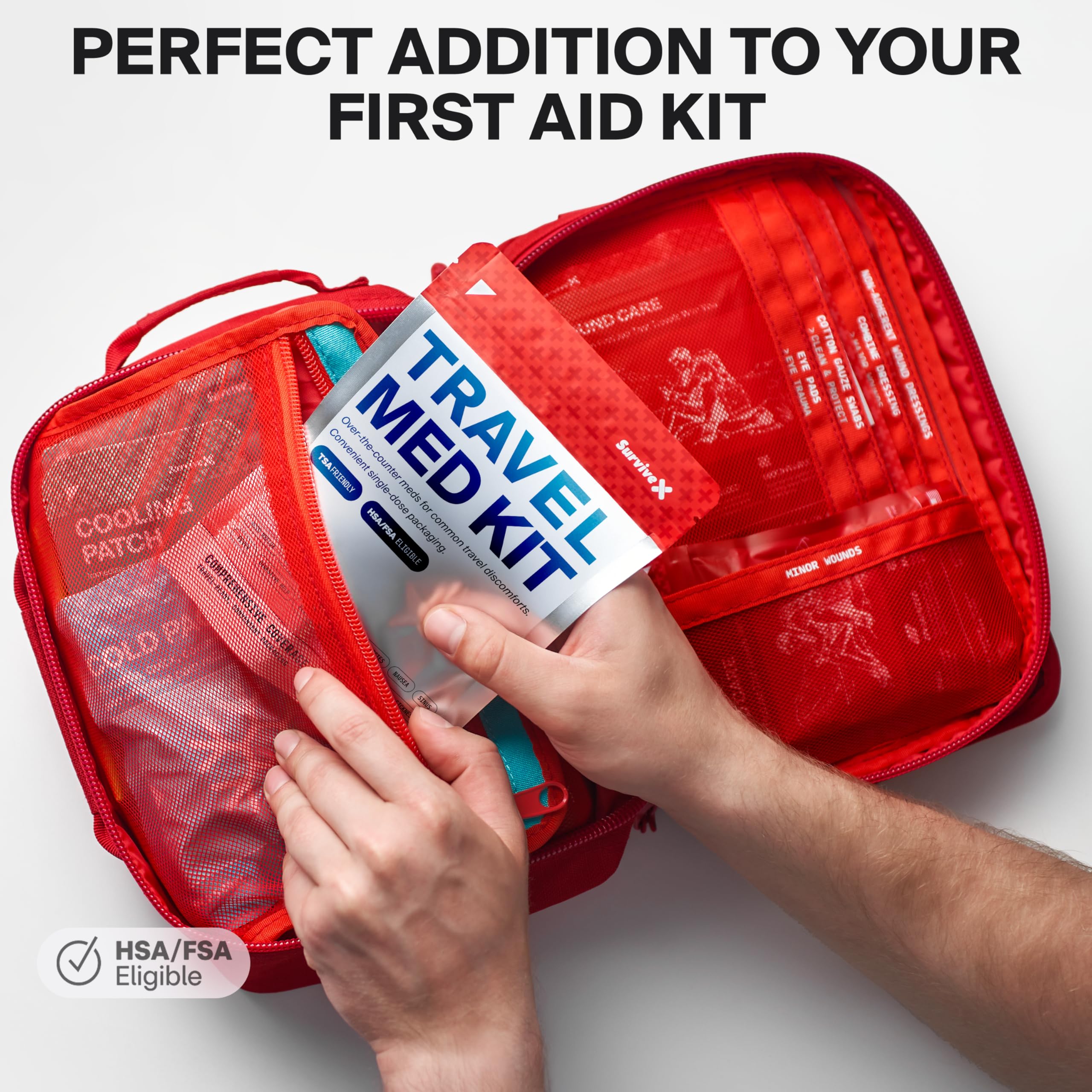 SurviveX Travel Medicine Kit - Travel Health Essentials

