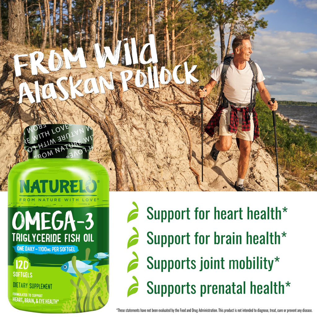Naturelo Burpless Omega-3 Fish Oil EPA & DHA

