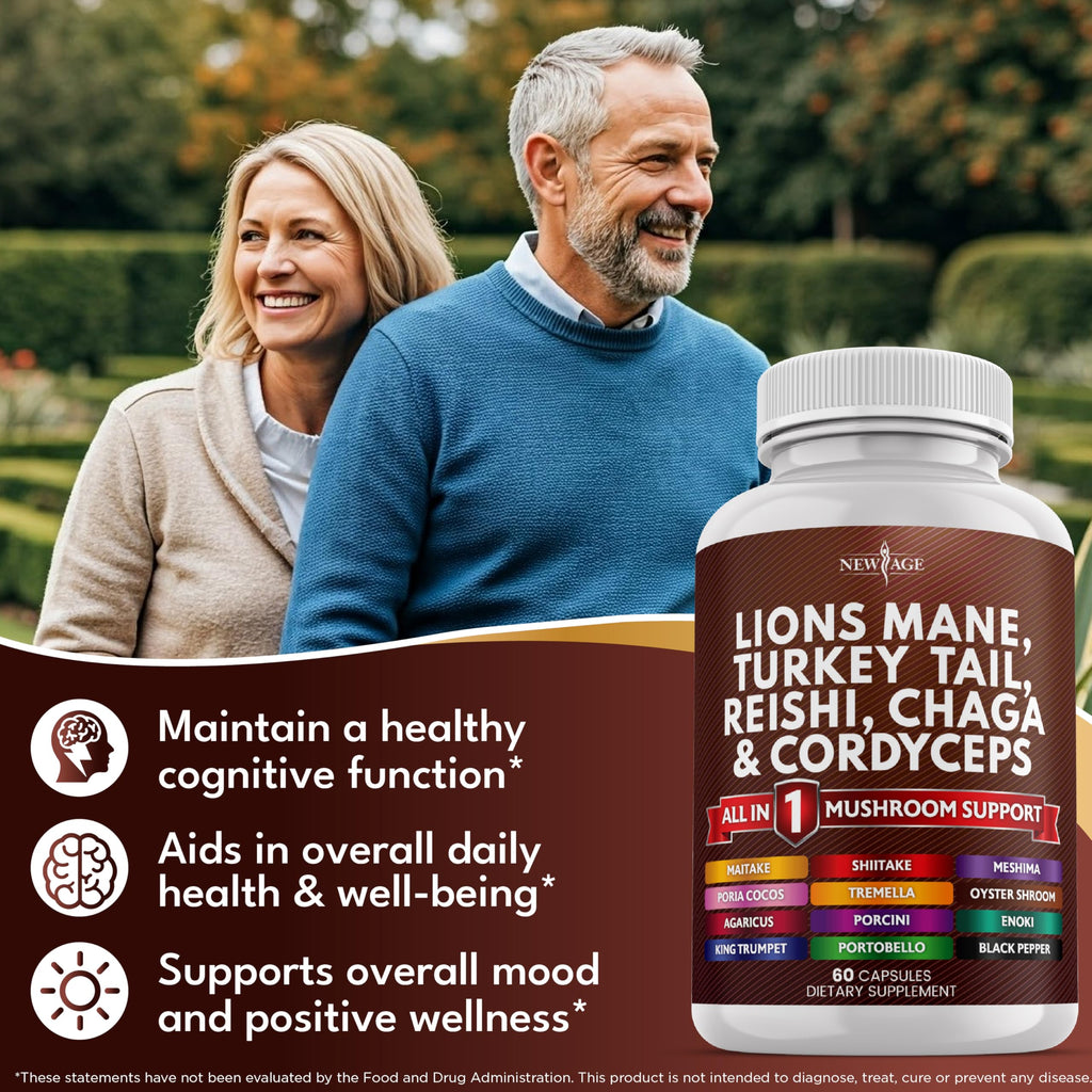 New Age Lion's Mane Mushroom Supplement

