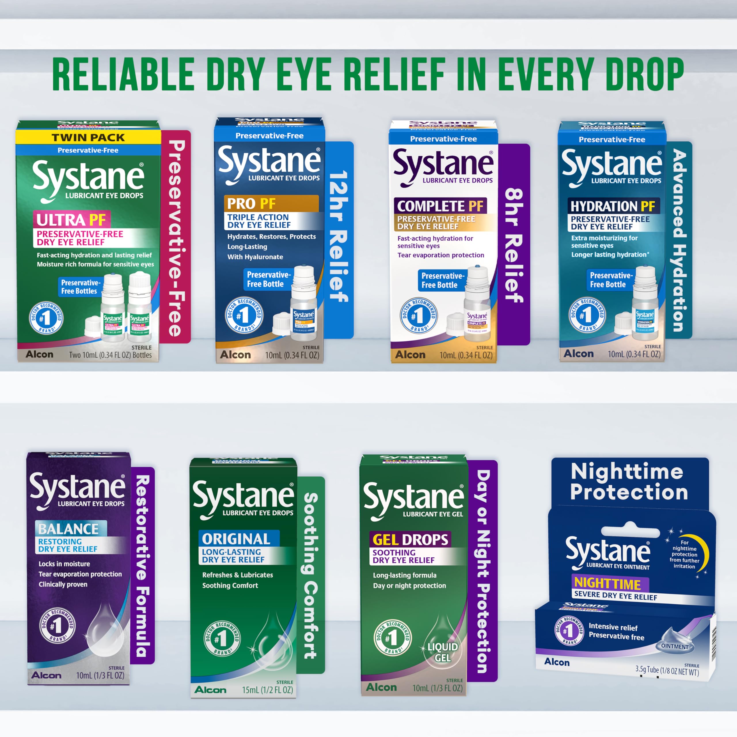 Systane Ultra Preservative-Free Eye Drops for Dry Eye Relief

