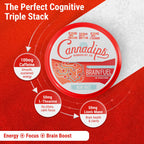 Cannadips Brain Fuel Nootropic Caffeine Pouches | Focus

