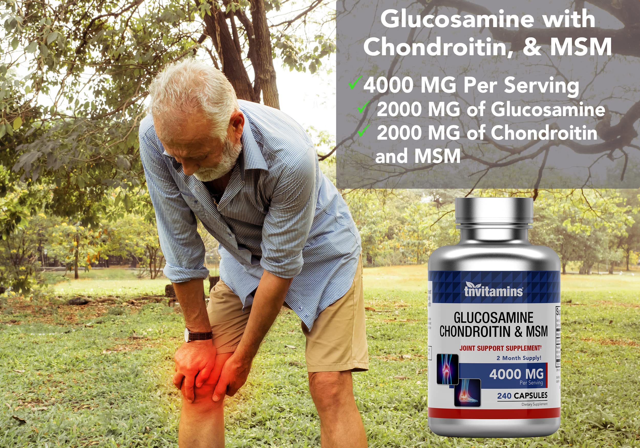 tnvitamins Glucosamine Chondroitin MSM Capsules

