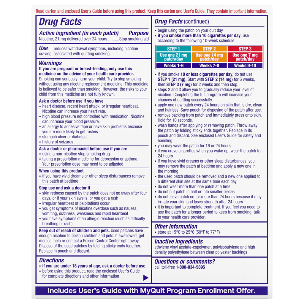 NicoDerm CQ Nicotine Patch with Behavioral Support Program

