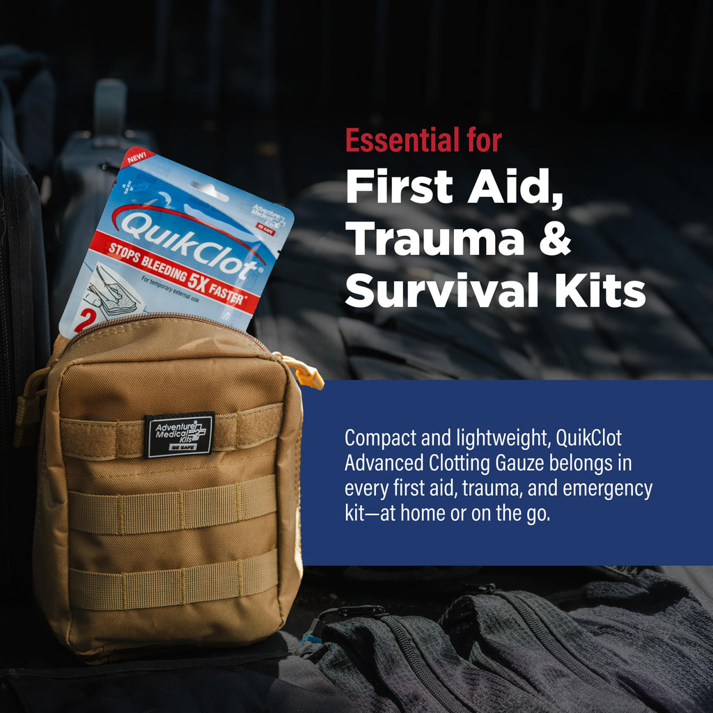 Adventure Medical Kits QuikClot Kaolin Gauze

