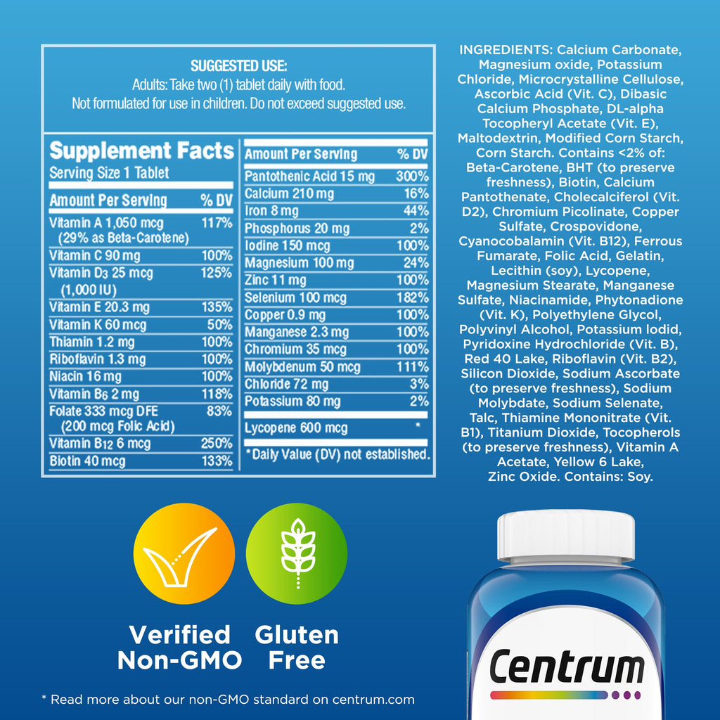 Centrum Men's Multivitamin - Immune & Energy Support

