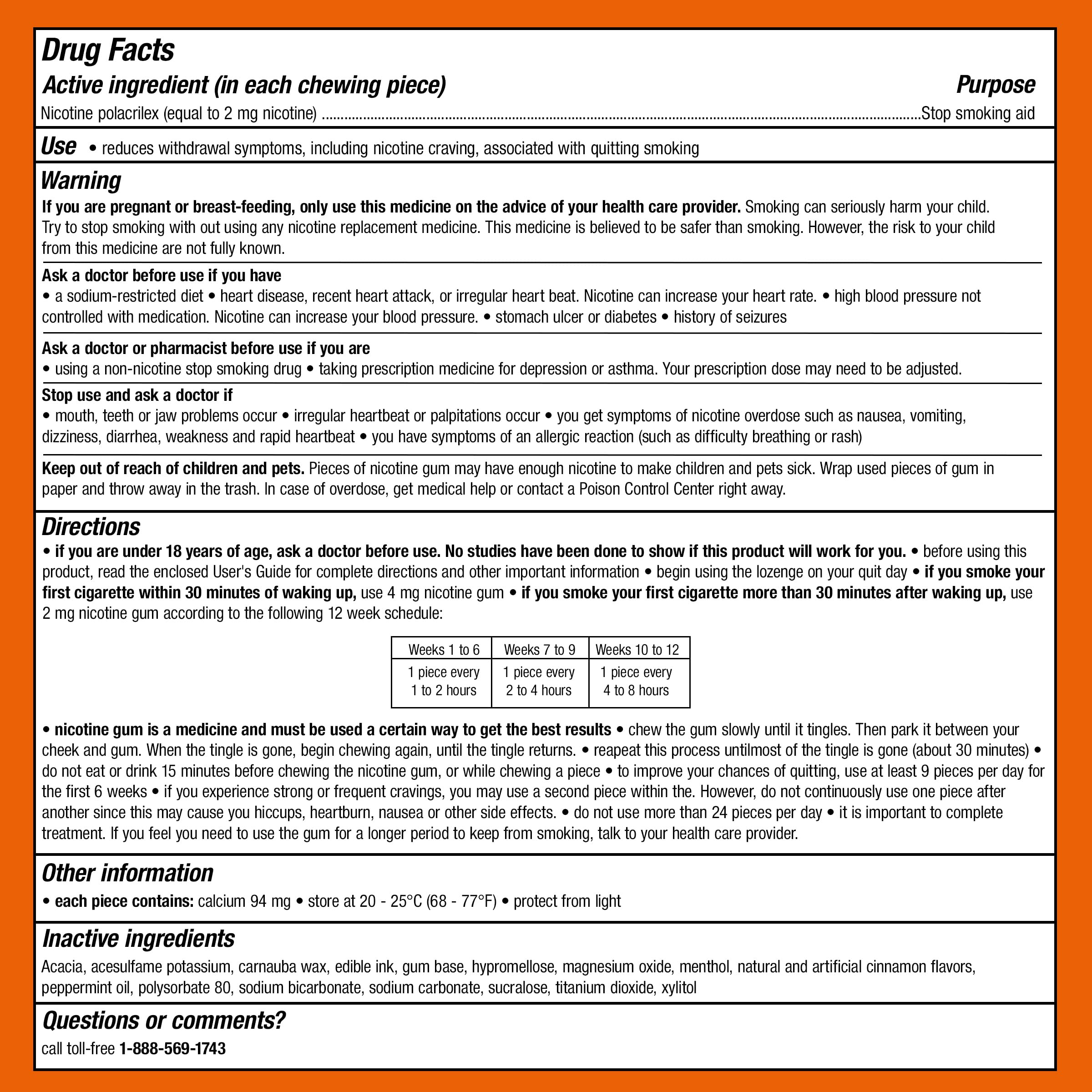 Nicorette Nicotine Gum Stop Smoking Aid

