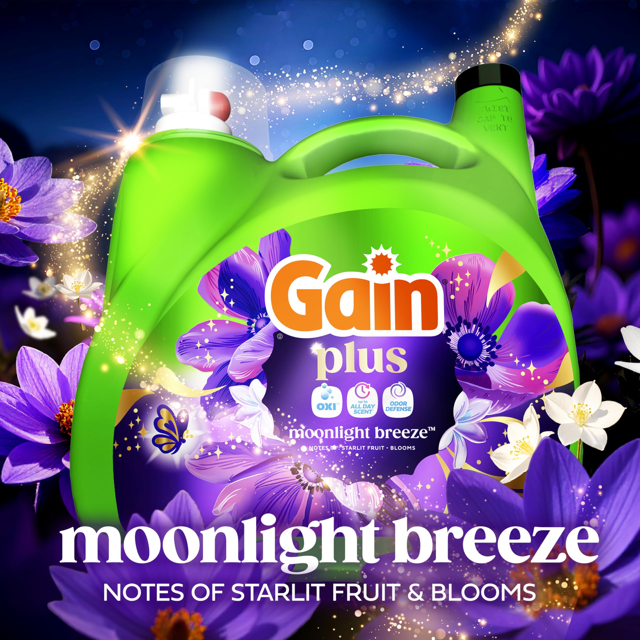 Gain Plus Liquid Laundry Detergent with Oxi - All Machines

