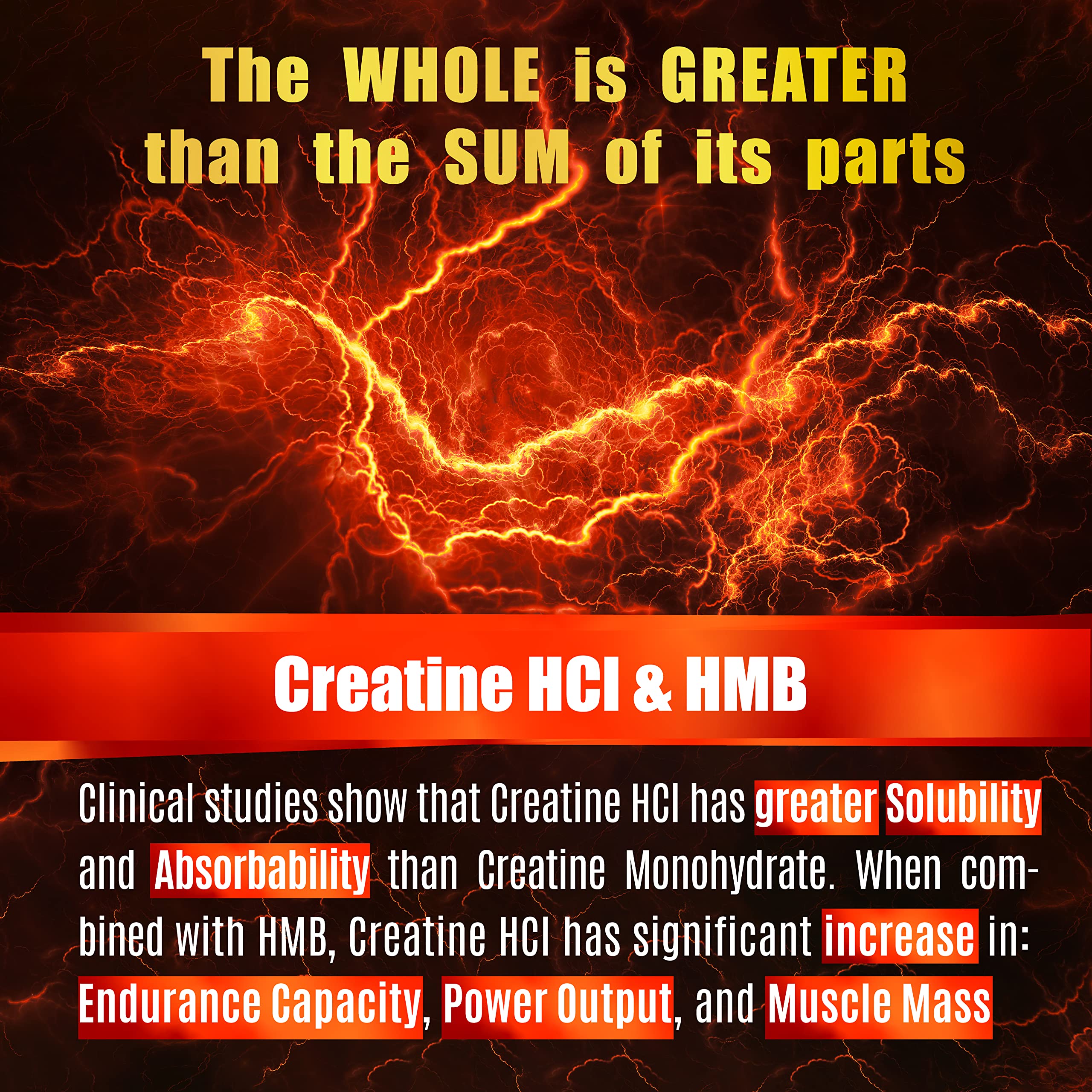 Folona Creatine HCl with HMB Capsules for Muscle & Endurance

