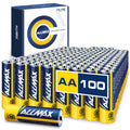 Allmax AA Maximum Power Alkaline Batteries - Ultra Long-Lasting & Leakproof