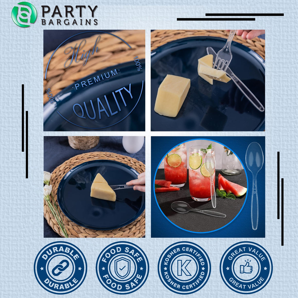 Disposable Cutlery Set by Party Bargains - Plastic

