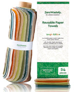Reusable Paper Towels – Soft Cotton Washable Kitchen Towels


