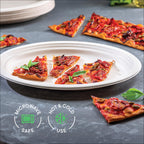 Bagasse Compostable Dinner Plates | Heavy-Duty Eco


