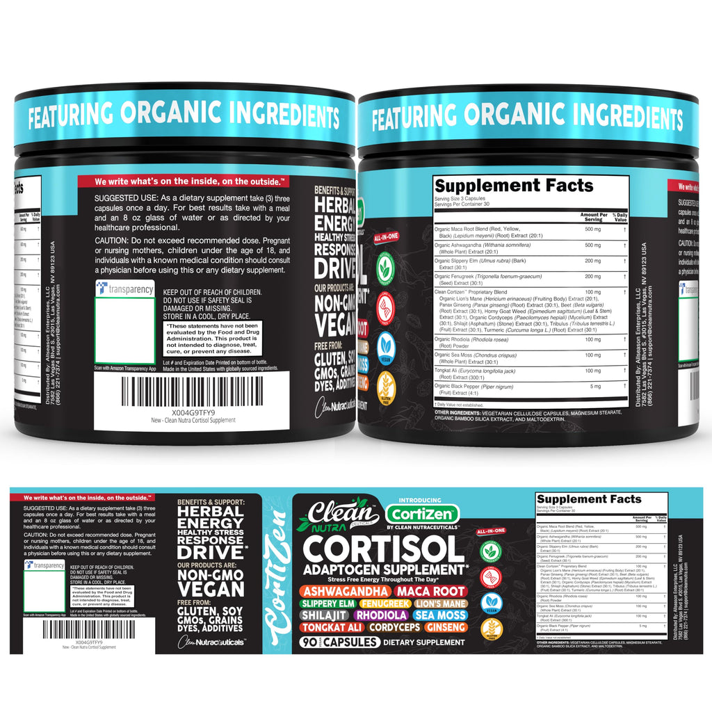 Cortisol Support Supplement for Wellness

