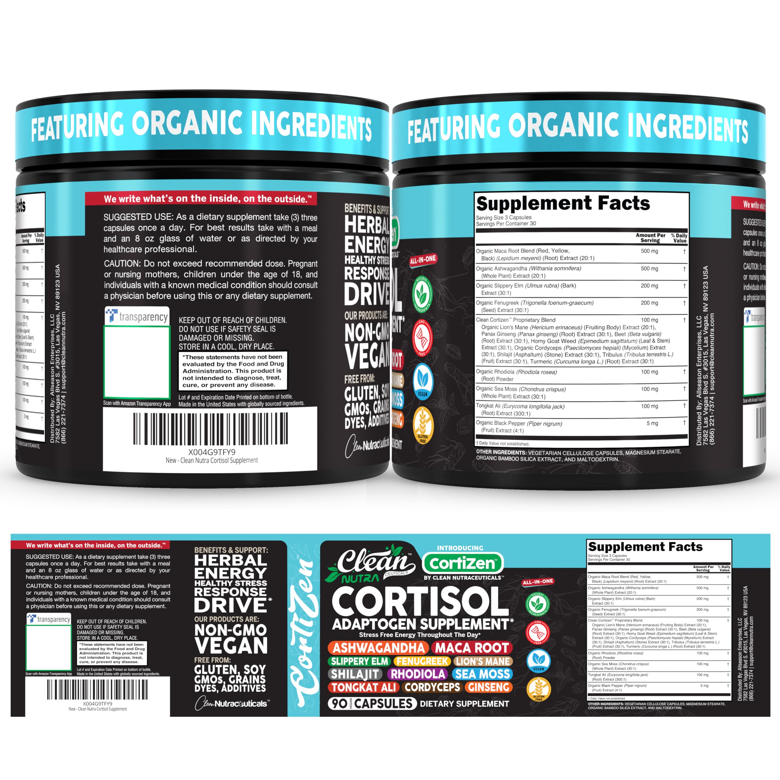 Cortisol Support Supplement for Wellness

