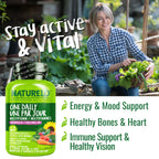 Naturelo One Daily Multivitamin for Women 50+ – Iron Free

