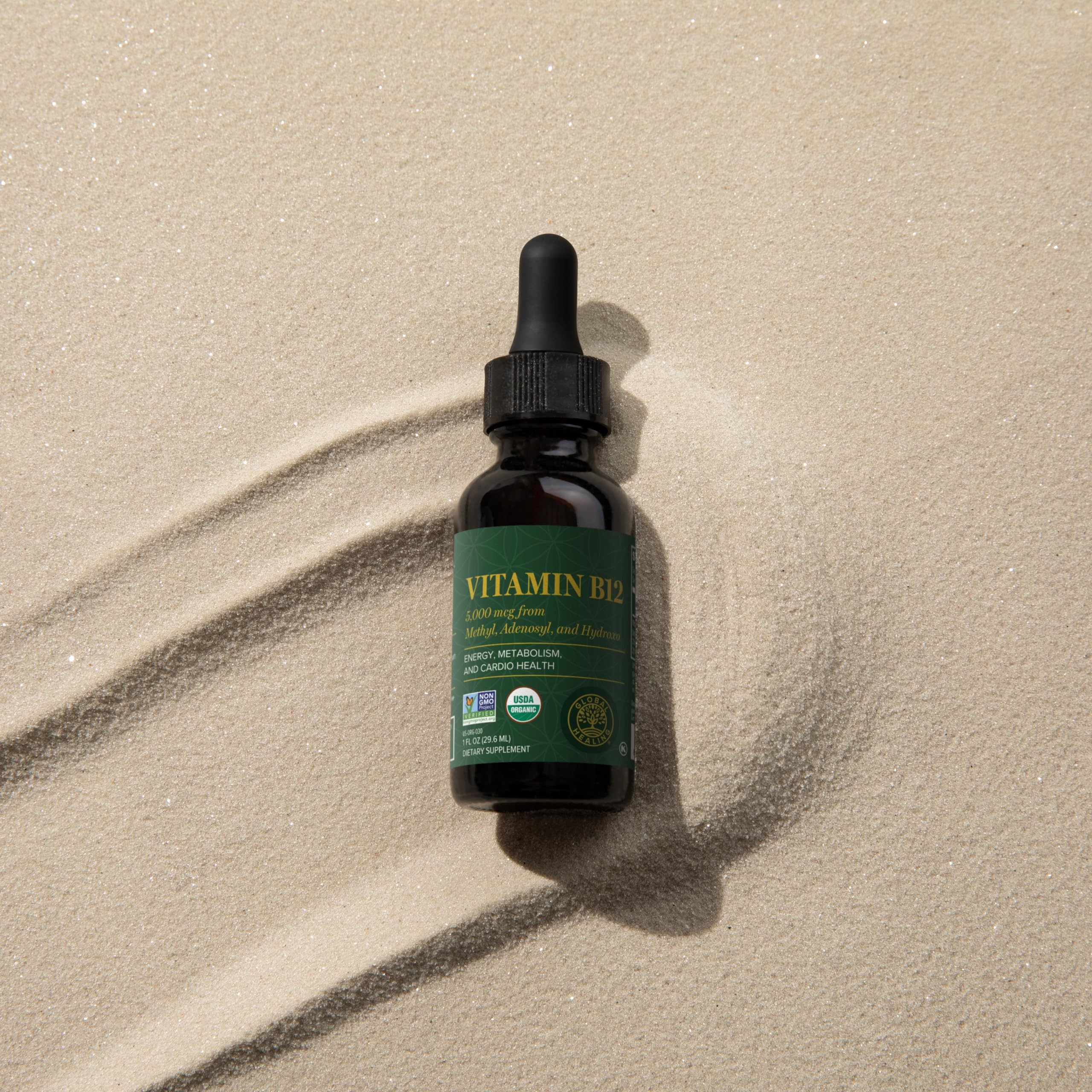 Global Healing Center Vitamin B12 5000 mcg Sublingual Drops

