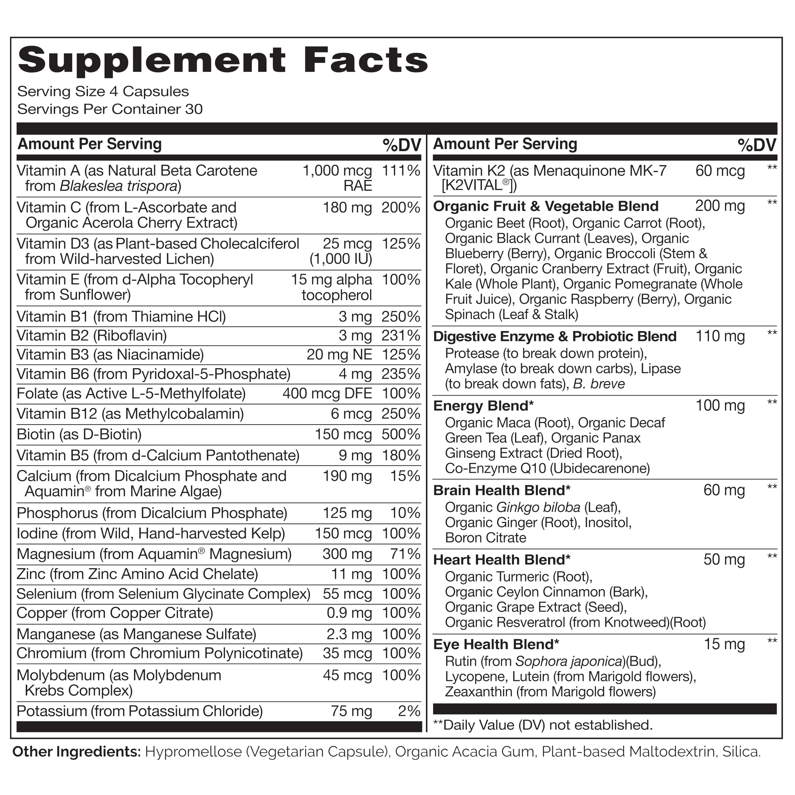 Naturelo Men's Whole Food Multivitamin - Energy & Health

