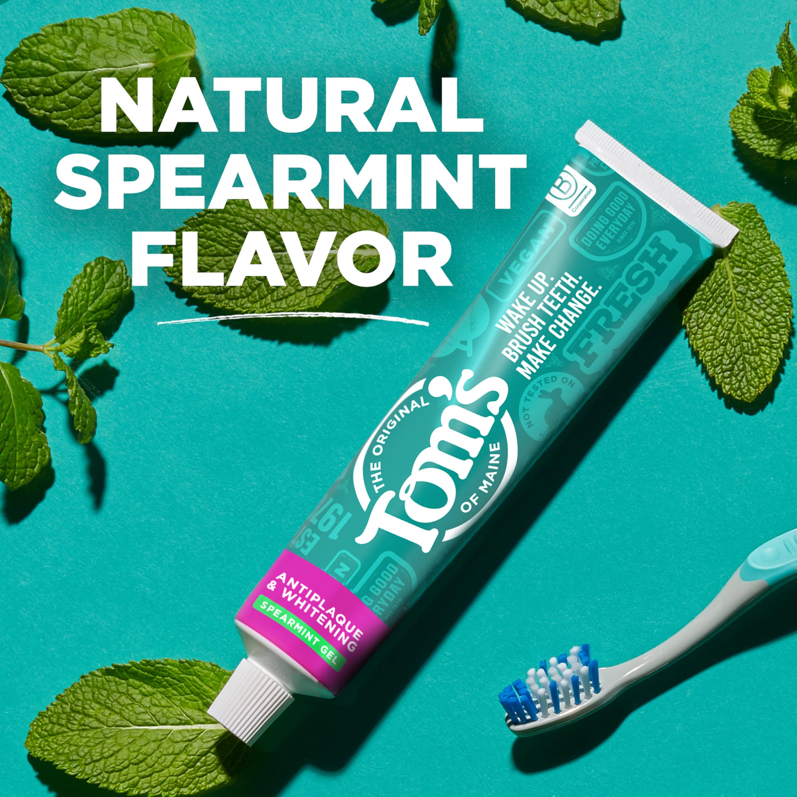 Tom's of Maine Antiplaque Whitening Fluoride Free Toothpaste

