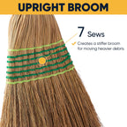 Yocada Heavy-Duty Corn Broom Indoor Outdoor

