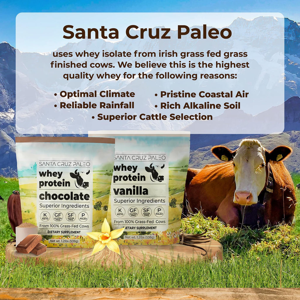 Santa Cruz Paleo Whey Protein Powder Grass-Fed Isolate

