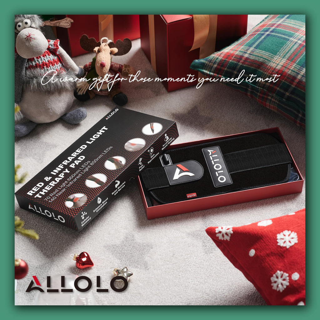 ALLOLO Red Light Therapy Belt with Timer 3-in-1 LEDs

