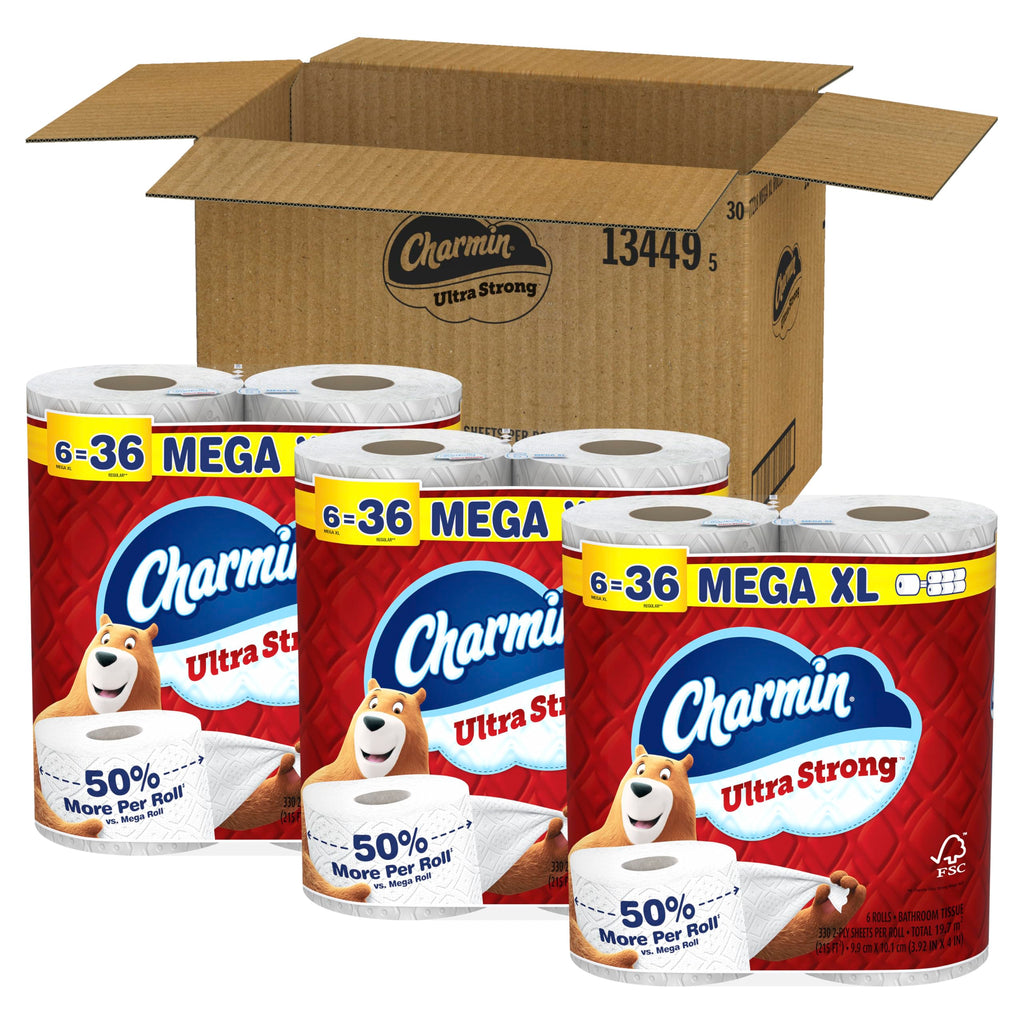 Charmin Ultra Strong Toilet Paper 2-Ply Diamond Weave

