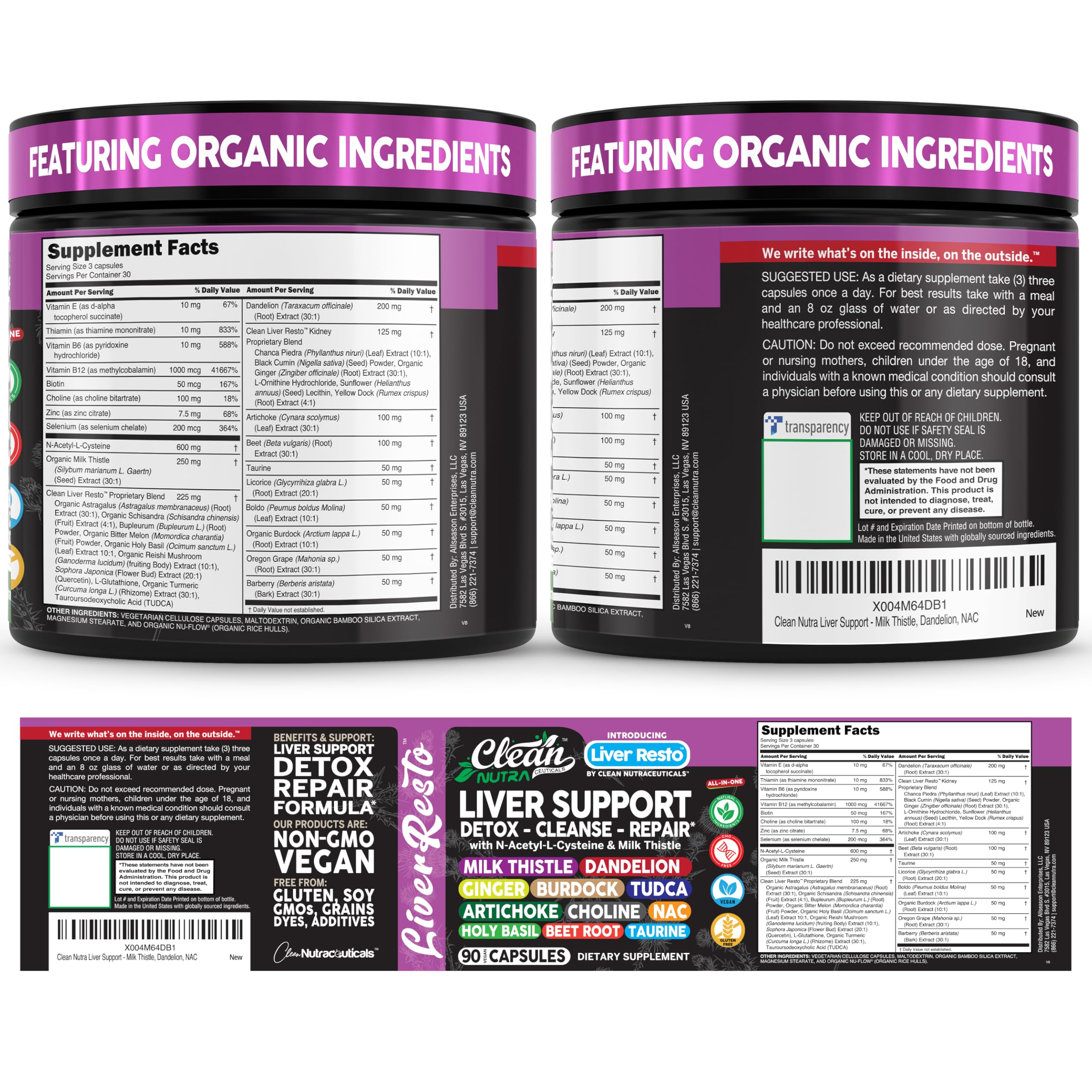 Liver Cleanse Detox & Repair by Clean Nutraceuticals

