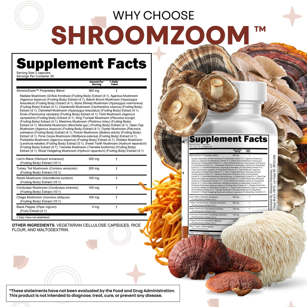 Clean Nutraceuticals Mushroom Complex with Lions Mane


