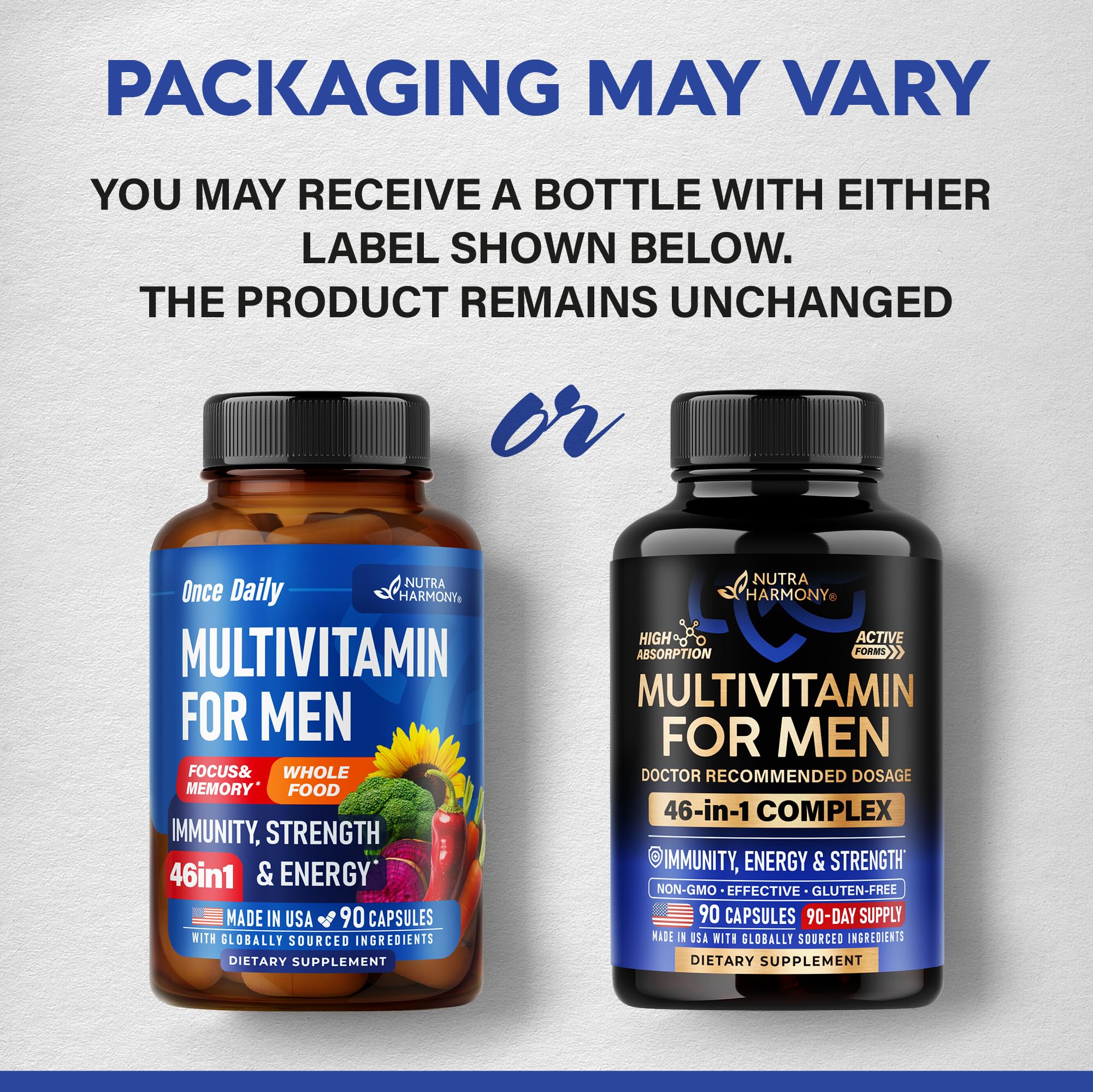 NUTRAHARMONY Men's Multivitamin for Energy


