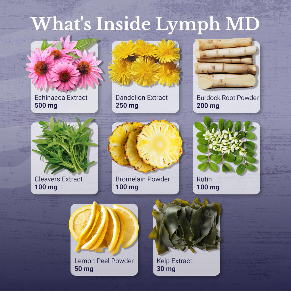 NationHealth MD Lymph MD Lymphatic Supplement | Plant-based

