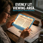MagniPros 5X Rechargeable LED Page Magnifier – Anti-Glare Lens

