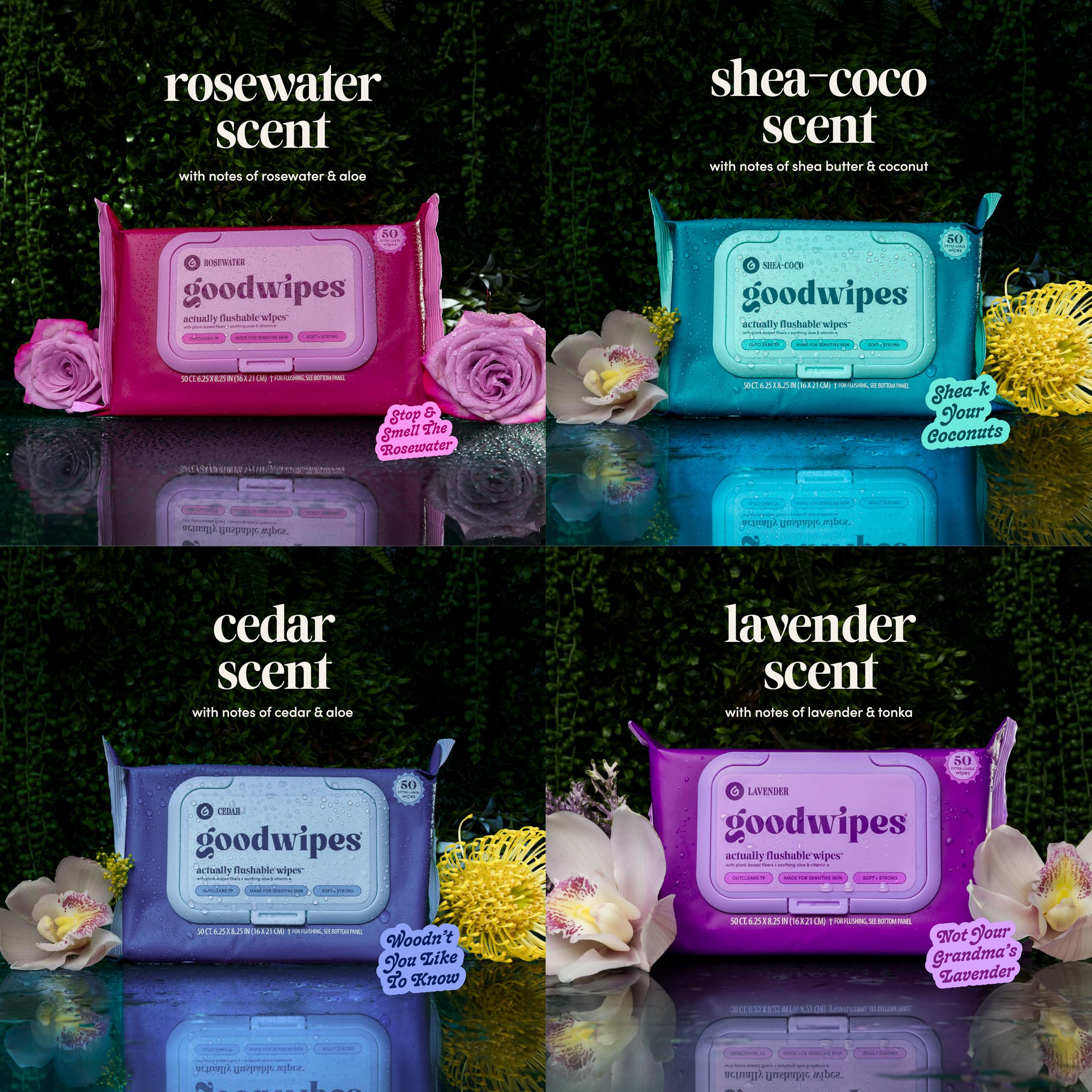 goodwipes Flushable Butt Wipes - Sewer & Septic Safe

