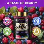 Biotin Gummies with Collagen for Hair & Skin Support

