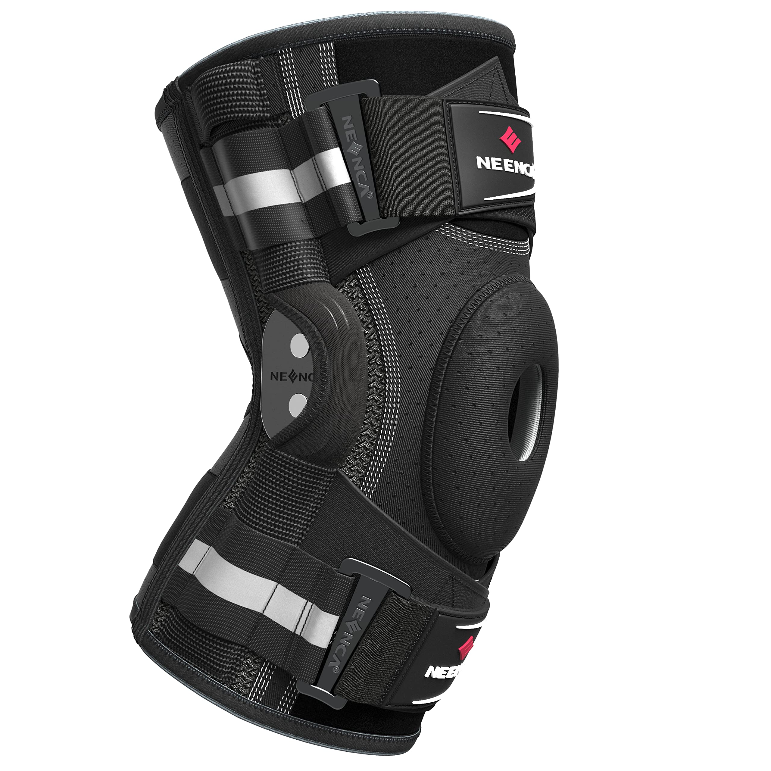 NEENCA Knee Brace with X-Strap Hinged Support

