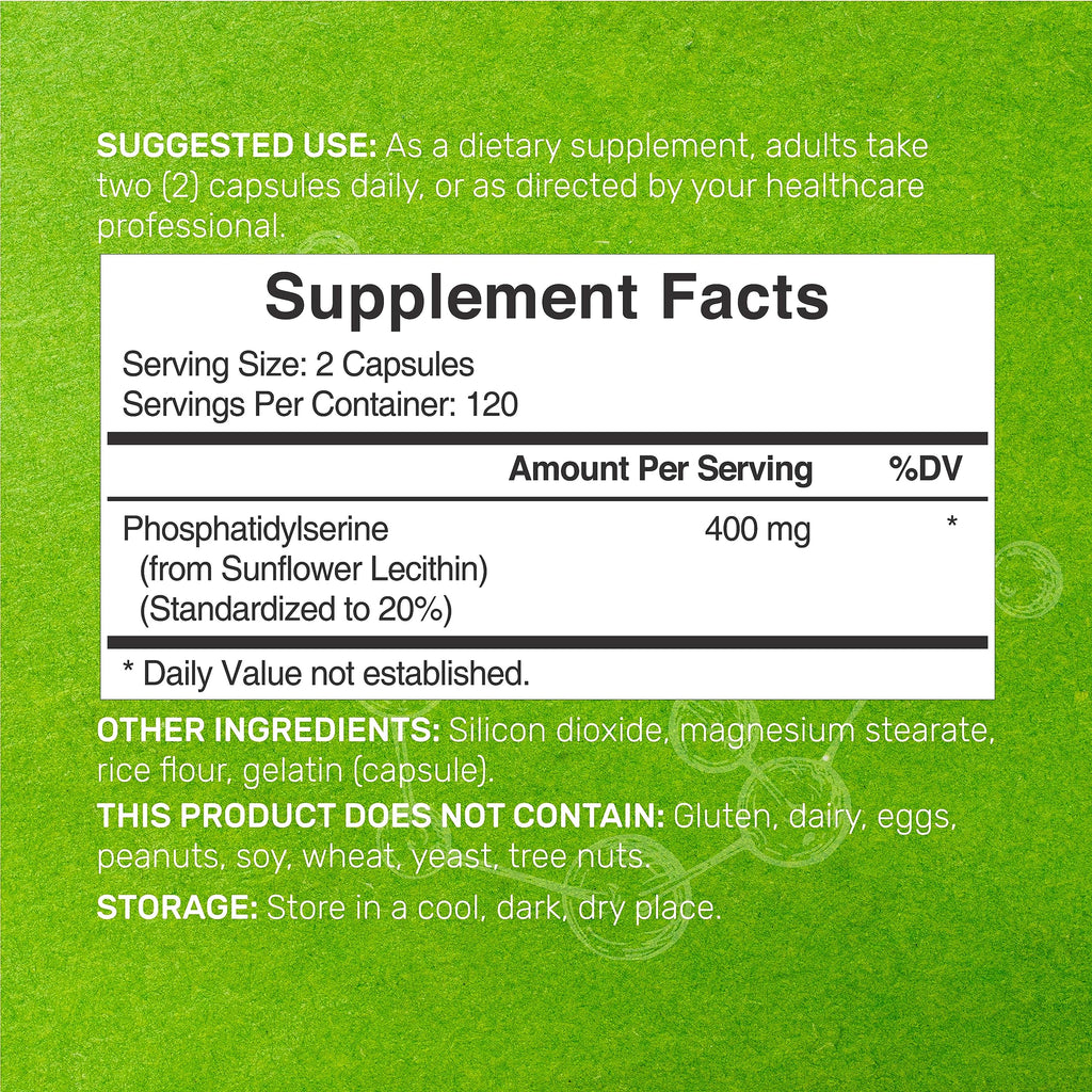 Phosphatidylserine Supplement - Sunflower Lecithin

