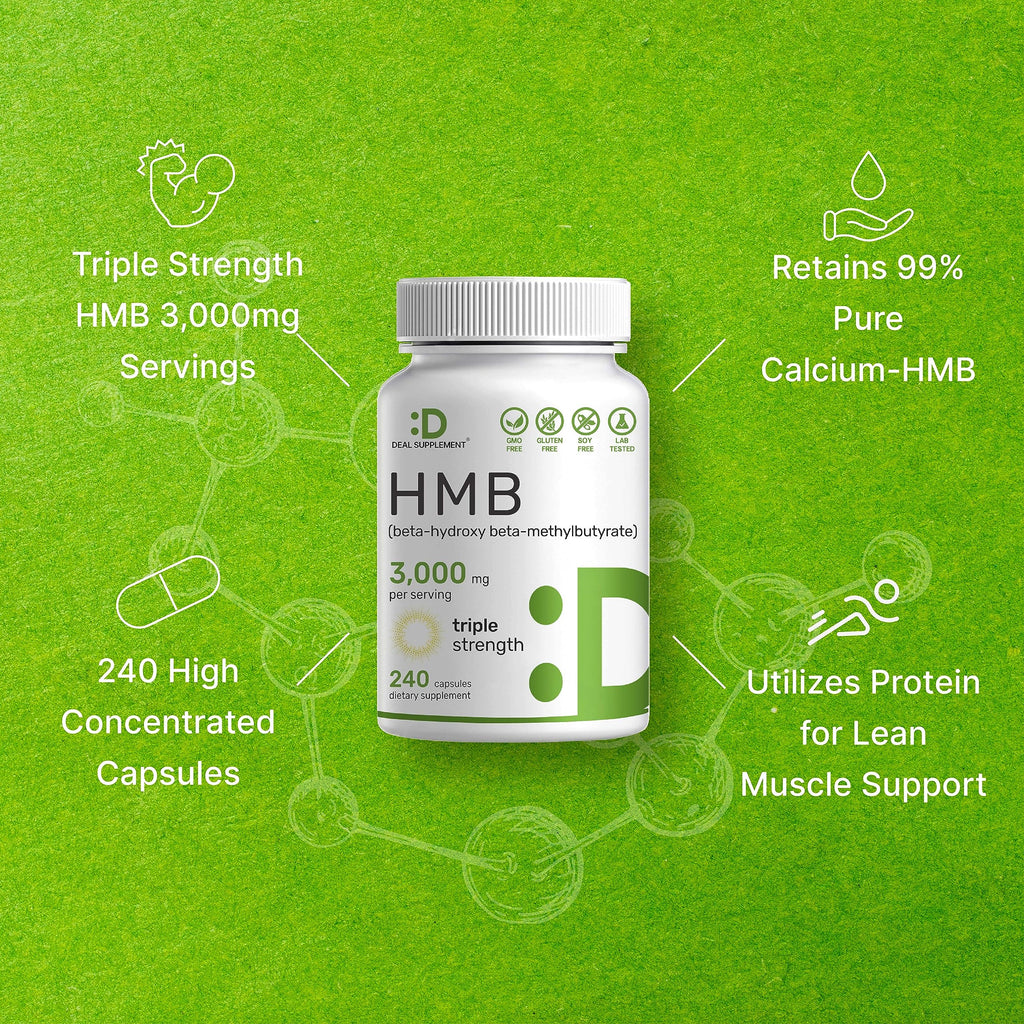 Deal Supplements HMB Calcium for Muscle Support

