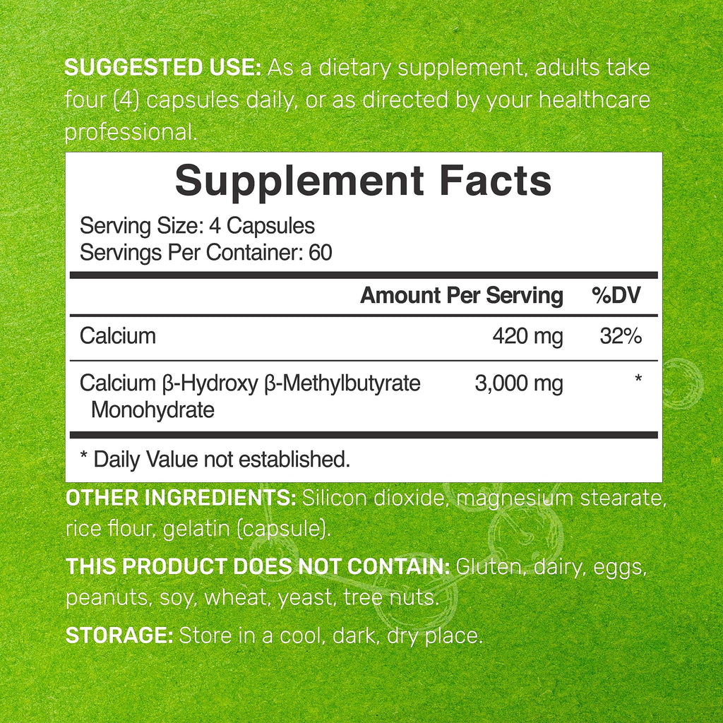 Deal Supplements HMB Calcium for Muscle Support

