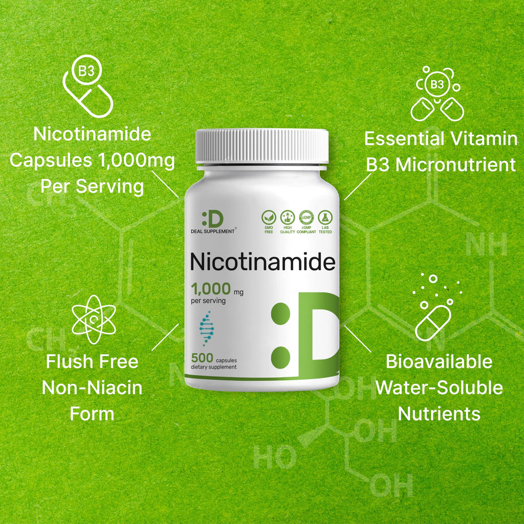 Vitamin B3 Nicotinamide Capsule - Flush-Free

